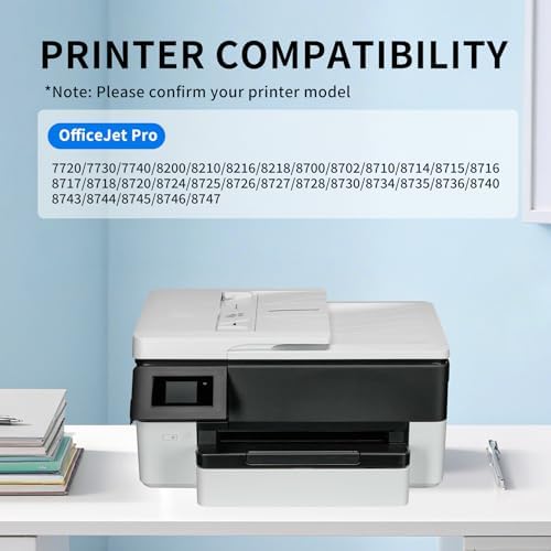 952XL Pack (4-Pack,BK,CMY) Replacement for HP 952XL Ink Cartridges Combo Pack HP Ink 952XL Black and 952 Color Combo Pack for hp printers OfficeJet 8702 Pro 8710, 7740, 8720, 8725, 8210, 8740,8715 - 1