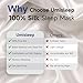 Umisleep Sleep Mask for 100% Pure Mulberry Silk, 22 Momme 6A Soft Eye Masks for Sleep, Adjustable Sleep Masks for Women Men, Light Blocking Sleeping Mask, Silk Eye Mask for Sleeping, Blindfold, Black
