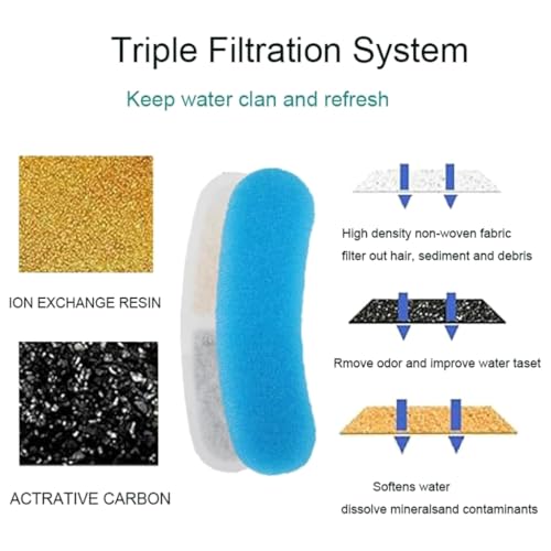 Fuente automática de agua para gatos de acero inoxidable miniatura 6