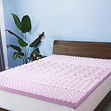 Lauraland 3-Inch Mattress Topper Full, 5 Zone Lavender Memory Foam Mattress Topper, Medium Soft Foam...