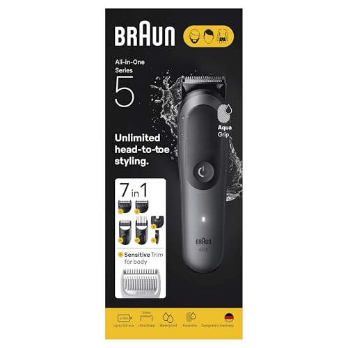Braun AIO5520 All-in-One Series 5 Beard Trimmer with 7in1 Grooming Kit