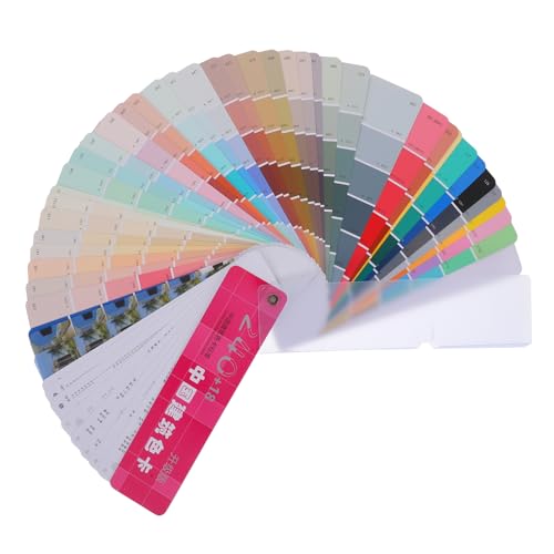 TOBBOMEY Schede Campione Di Vernice Standard Nazionale Schede Campione Di Colori Di Vernice Per Edilizia e Pittura Di Colorata in Cartone Con Ampia Gamma Di Colori Per Corrispondenza Precis