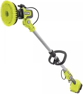 RYOBI 18V Cordless Soap Dispensing Telescoping Scrubber (Tool Only), Green