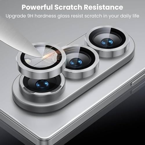 Image of Camera Lens Protector for Galaxy M17 A17 F17-9H Tempered Glass Ring Guard Shield Anti-Scratch Crystal Clear Protection (Black)