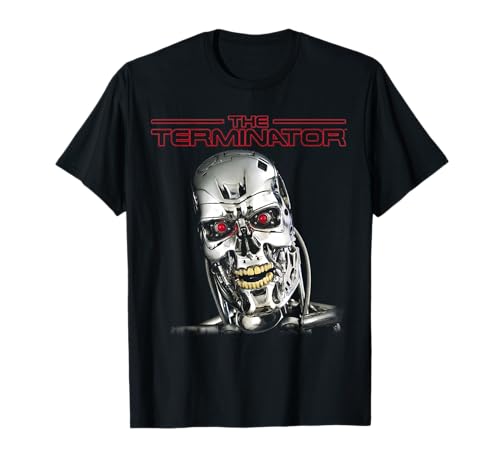 Bild: The Terminator T-800 Head Retro Cyborg Gamer Classic Sci-Fi T-Shirt f�r 19,49 EUR (-15%) statt 22,99 EUR bei amazon.de