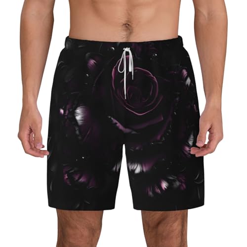 Maillot de bain respirant homme : short de plage rose gothique anti-humidité