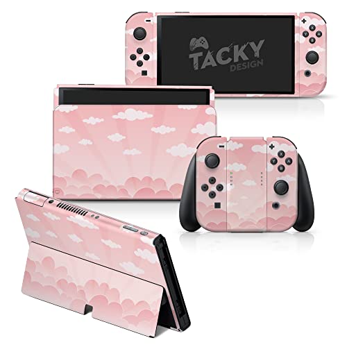 Skin Nintendo Switch OLED pastel en vinyle 3M Tacky Design pour console et Joy-Con