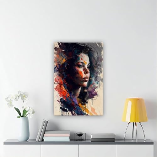 Poster abstrait portrait féminin graffiti pour exprimer votre style