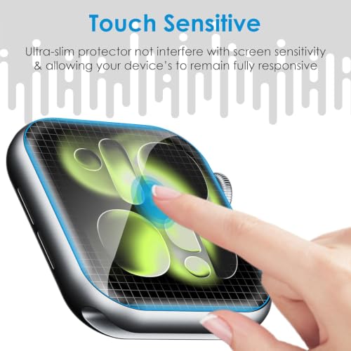 Image of iGluz Acrylic Screen Guard Protector Compatible for Apple watch Series 10, Series 11 46mm (Pack of 2) | Edge to Edge Full Screen Coverage | HD Clear Transparent | Scratch Resistant | Bubble Free | Easy Installation Kit Included