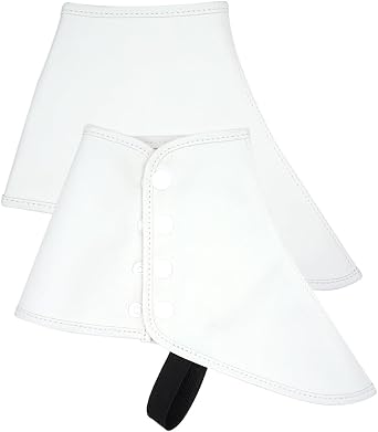 Gangster Spats for Men Roaring 20s White 1920s Accessories Gangster Spats Shoes Covers