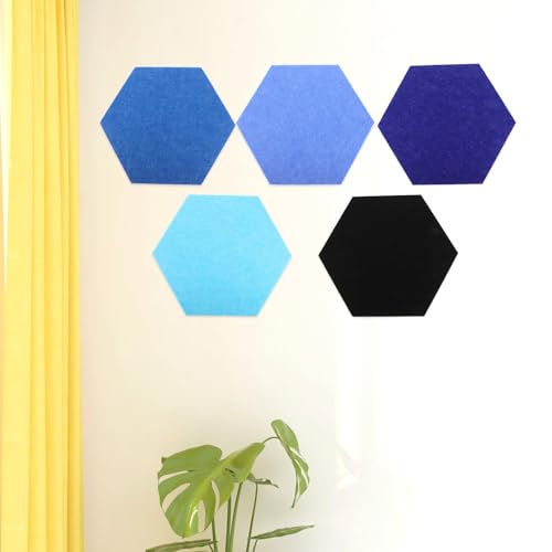 Panneaux affichage design hexagonal en feutre compact avec fixation adhésive puissante