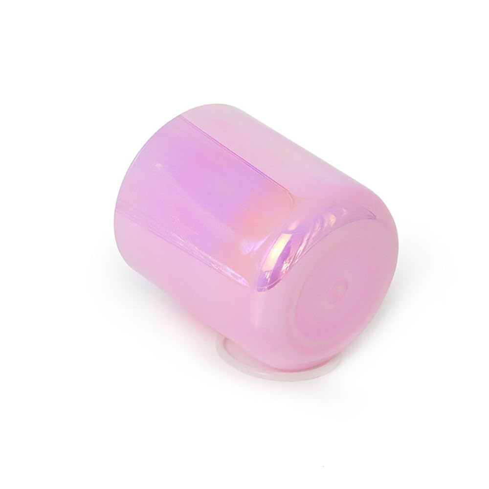 8 Inch Pink Alchemy Crystal Singing Bowl, Chakra Bowl Sound Bowl, Gift For Yoga Meditation & Sound Healing, With Free Acrylic Striker & O-ring(F Note)