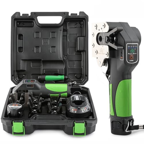 Kit de Herramientas para abocardar Frenos, expansor eléctrico de Tubos con luz LED, Abrazaderas de 5/8", Sistema métrico y en Pulgadas, 2 en 1, abocardado rápido 5S (8Collets)