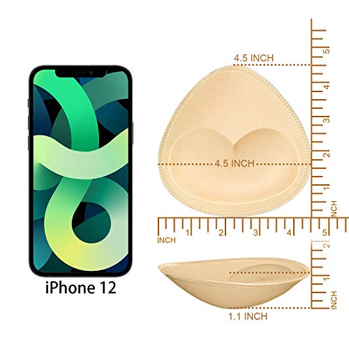 URSMART Bra Pad Inserts, Inserts Bra Cups Replacement Bra Pads Women's Comfy Sports Cups for Sport Bra Bikini Bra2