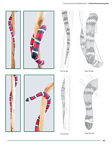 Hand Carving Your Own Walking Stick: An Art Form (Fox Chapel Publishing) Step-by-Step Instructions to Make Artisan-Quality Sticks, Canes, & Staffs (Staves), Including Realistic Snakes & Finishing - Image 5