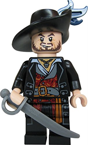 LEGO Piratas del Caribe - Figura de Héctor Barbossa con Sable y Copa Dorada