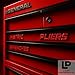 Magnetic Tool Box Labels - 20 Piece Tag Set - Industrial Grade, Chemical Resistant Tool Box Magnets Name Sticker Workspace Organizer Garage Storage (Red)