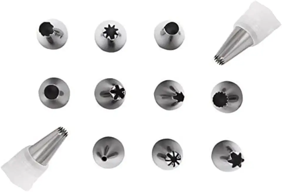 Bicos para Confeitar 12 Peças Metal