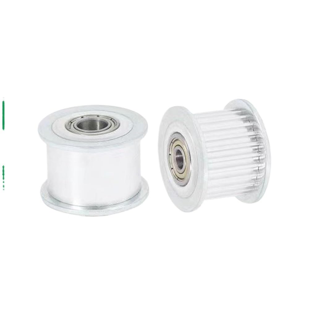 1/2/3/5/10 pièces HTD3 16 dents tendeur de poulie de renvoi alésage 3/4/5/6/7/8/9 mm largeur de courroie adaptée 7 mm (pour courroie 6 mm) guide de roulement roue synchrone 16T(3mm With teeth,3pcs)