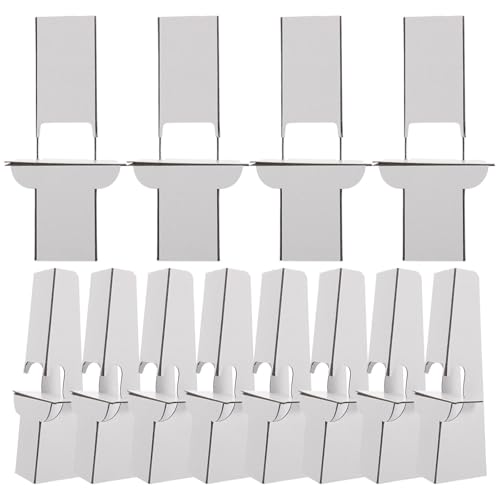 DIYEAH 12piezas Soporte De Cartón Para Exposición Caballete Para Marcos y Carteles Estabilidad y Estilo Para Eventos y Uso Personal Altura