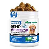 Calming Treats for Dogs,Hemp Calming Chews for Dogs,Relieving Dog Anxiety, Separation, Barking and Stress