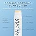 KELODA Scar & Keloid Removal Butter Stick with Menthol, Cooling Balm for Painful, Irritated & Itching Scars & Keloids from Piercings & Burn, With Cocoa, Shea Cream Butter, Coconut & Jojoba Oil