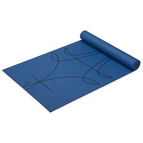 Gaiam Yoga Mat - Premium 6mm Print Extra Thick Non Slip Exercise & Fitness Mat for All Types of Yoga, Pilates & Floor Workouts (68