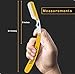 BEAUTICONE Straight Razors for Men, Straight Edge Razor, 100 Single Edge Blades, Stainless Steel, Barber Razor for Men's Shaving, Barber Shaving Knife