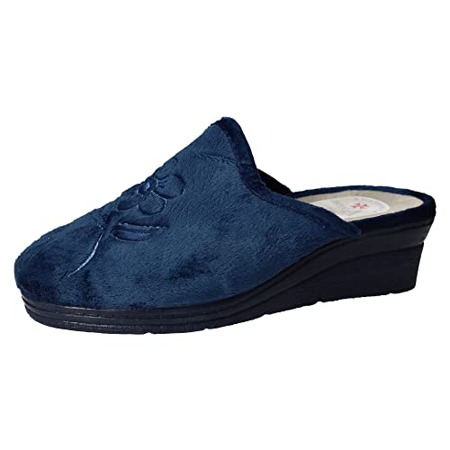 MADE IN SPAIN 7502 Zapatillas Flores Mujer Zapatillas CASA Marino 40 Cover