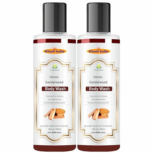 Image of Khadi 100% Pure Natural Sandalwood & Honey Body Wash