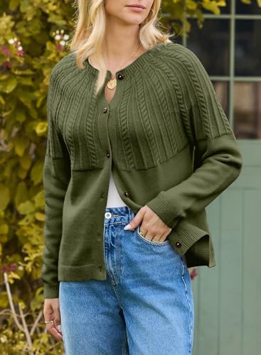 Image of Dokotoo Cardigan Sweaters for Women 2026 Fall Outfits Long Sleeve Sweaters