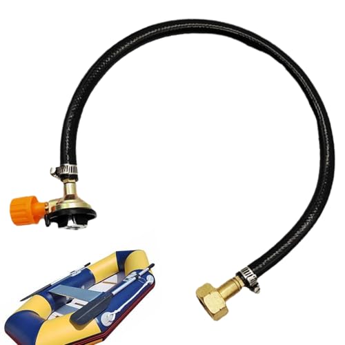 Generisch Connecteur De Recharge GAZ Portable - Adaptateur De Pour Bouteille Longue | Tuyau Renforcé 50 cm | Équipement De Survie et Camping | Économisez Sur Le GAZ (Adaptateur Cassette)