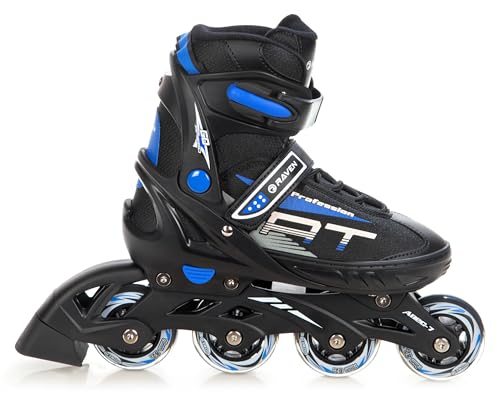 Patines En Línea Profession Ajustables Y Modificables Negro Azul, 38-42 25cm-27,5cm Patines En Línea Profession Ajustables Y Modificables Negro Azul, 38-42 25cm-27,5cm