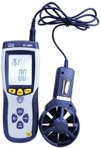 プロフェッショナルデジタルハンドヘルド風速計、風速、風量空気温度検出器