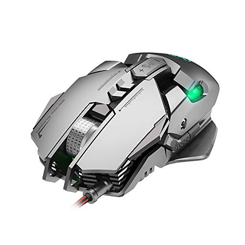 Mouse Da Gioco Cablato HXSJ J300 - 7 Tasti Programmabili, DPI Regolabile, Retroilluminazione RGB, Nero - 4