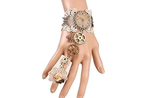 Genuine Leather Vintage Steampunk Gloves for Women