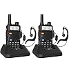 BF5RUV Walkie Talkie 2Pcs Dual Band VHF/UHF 144-146/430-440MHz Radio Bidirezionale a Lungo Raggio per Adulti con 128 Canali, Luce LED, Caricatore USB