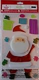 Holiday Time Gel Window Clings - Santa Claus