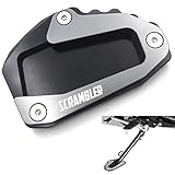 KBGRAX Motorcycle Kickstand pad for DUCATI Scrambler Desert Sled 2016-2021,CNC Enlarge Cover extension Kickstand Plate Pad,Motorcycle accessories for DUCATI