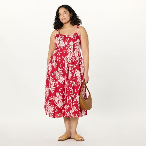 Image of The Drop Womens Balu Feminine Shaped Waist Midi Dress