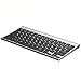Rechargeable Bluetooth Keyboard for MacOS, Jelly Comb 009E Compact Wireless Keyboard Compatible for MacBook, MacBook Air, MacBook Pro, iMac, and iMac Pro (Black Silver)