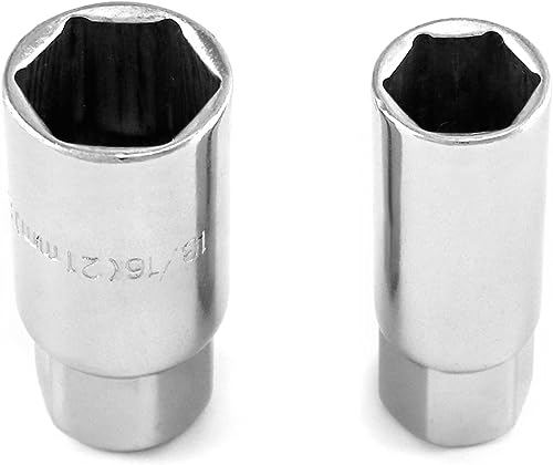 Image of Hetkrishi Spark Plug Socket Wrench, Universal,T-handle, 6mm (5 /8 inch) & 21mm (13 /16 inch) Remover Installer