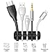 immagine 2Syncwire Organizer a Clip per Cavo - [5 Pezzi] Mini Organizer Clip Fermacavi Multifunzione Adesivo, Organizzatore per Cavi di Alimentazione e Ricarica e PC Mouse Cavo a Casa o in Ufficio, Nero