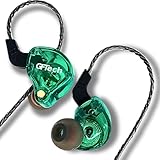 Fone In Ear Monitor de Áudio Retorno de Palco com Isolamento Acústico Alta Definição - GFTech (Verde)
