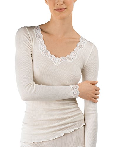 Preisvergleich Produktbild CALIDA Damen Richesse Lace Unterhemd, Beige (Cream White 892), 44-46