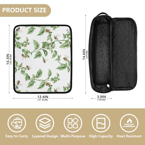 Organizador para herramientas de cabello 2 en 1 Green Leafs miniatura 4