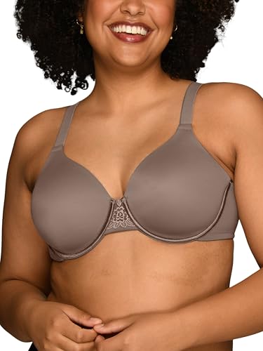 Vanity Fair Women's Full Figure Beauty Back Smoothing Bra, 4 Way Stretch Fabric, Lightly Lined Cups up to H