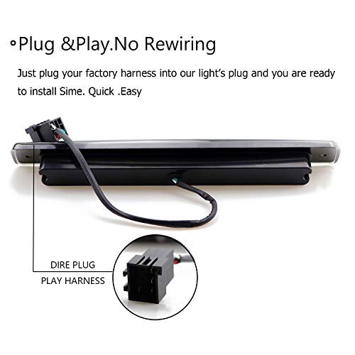 Ilonpa Black Housing Smoke Lens Led 3Rd Brake Light Cargo Light High Mount Stop Brake Light For 1994-2001 Dodge Ram 1500 2500 3500 #TOP5