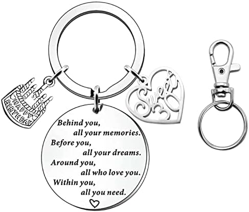 VEGCOO 30th Keyring, 30th Birthday Keyring Gift, 30th Birthday Gifts For Women, Colleagues Gift, Birthday Present Keychain Gift For Anniversaries/New Year/Christmas Presents/Thanksgiving Gifts
