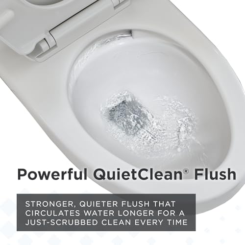 Gerber Sedria One-Piece Skirted Toilet, QuietClean Flush, White by Gerber - Used condition - Image 5